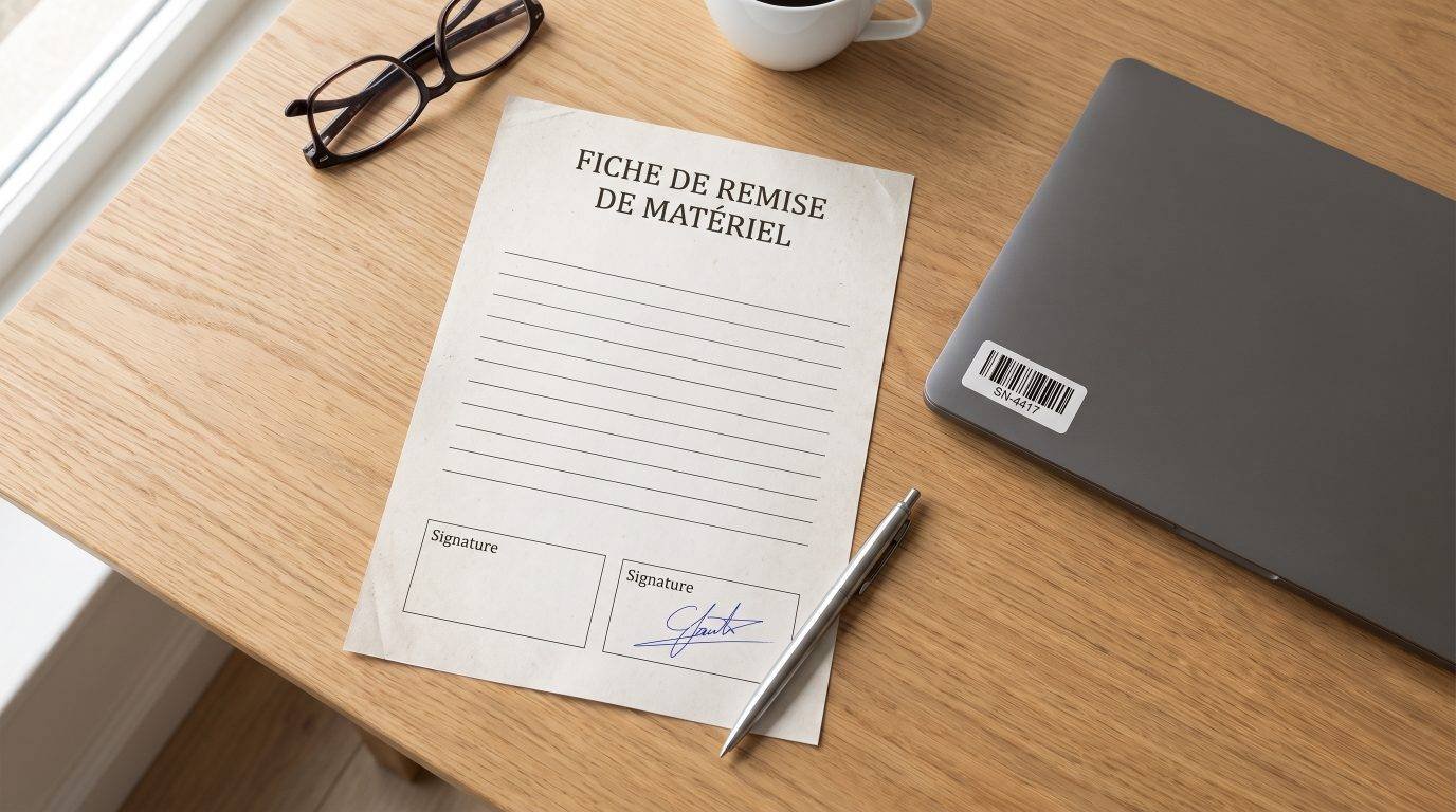 Fiche de remise de matériel : modèle Word et PDF à télécharger