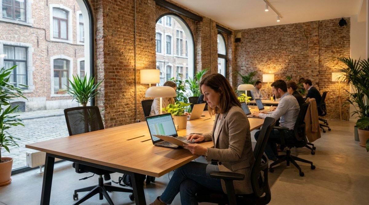 Espace de travail PME en Belgique