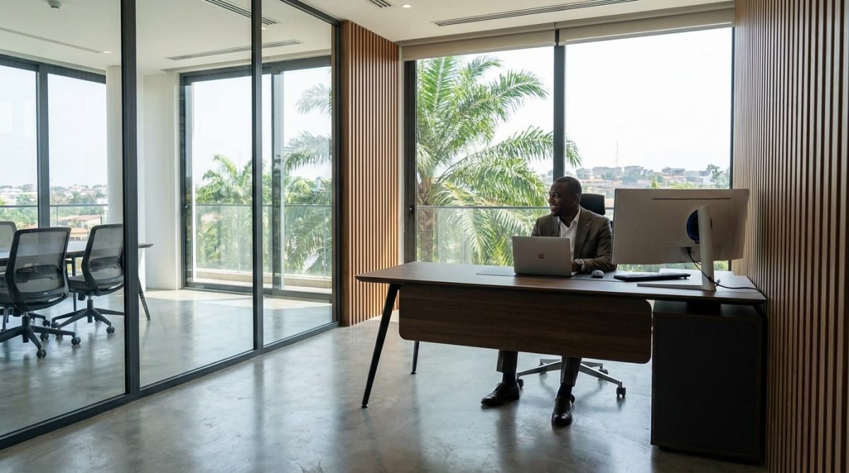 Bureau moderne à Libreville, Gabon