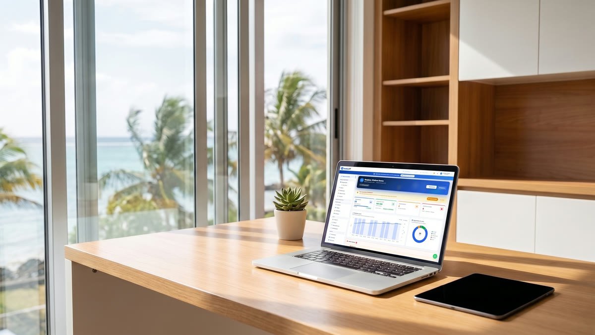 Bureau moderne à Port-Louis, Île Maurice